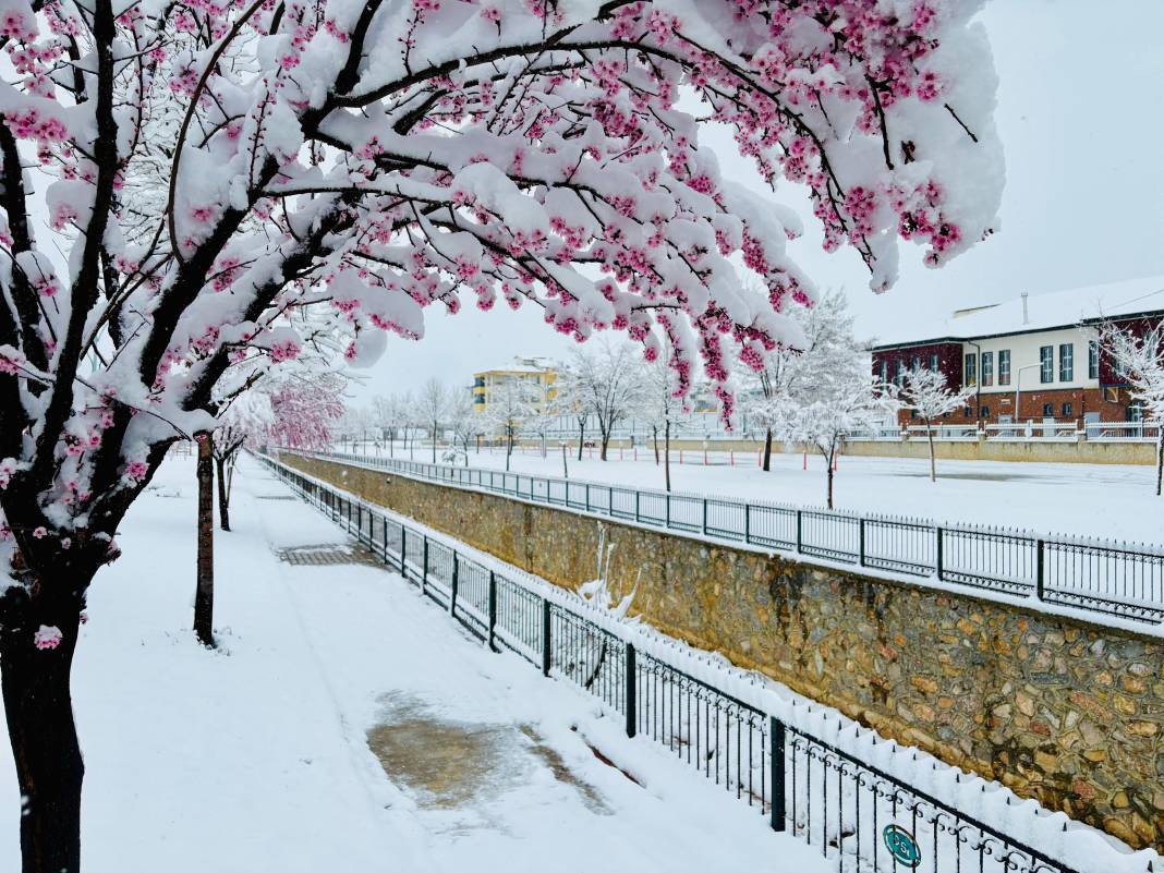 Konya Ilgın’a 30 santim kar yağdı, tüm ilçe aynı yorumu yaptı 6